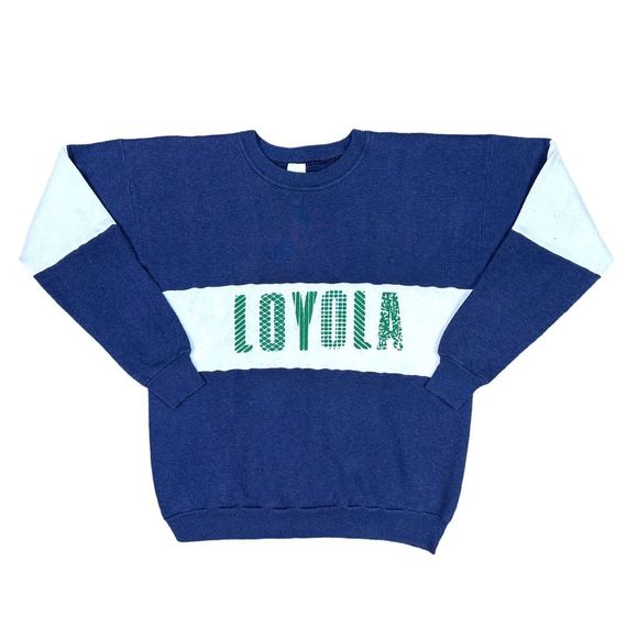 Vintage 80’s Velva Sheen Loyola University College Crew Neck - Size XL - Picture 1 of 7